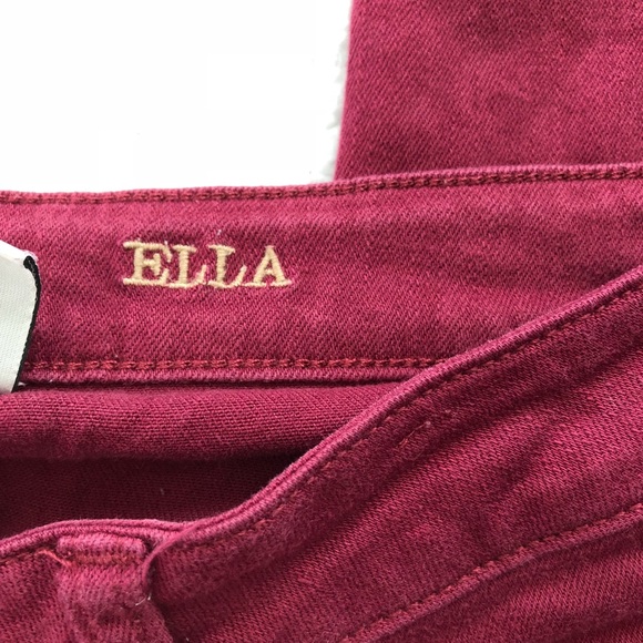 Mango burgundy Ella jeans size 8 - Picture 5 of 5
